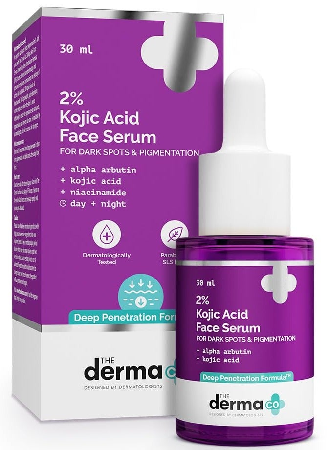 2% Kojic Acid Face Serum With 1% Alpha Arbutin & Niacinamide For Dark Spots & Pigmentation 30ml