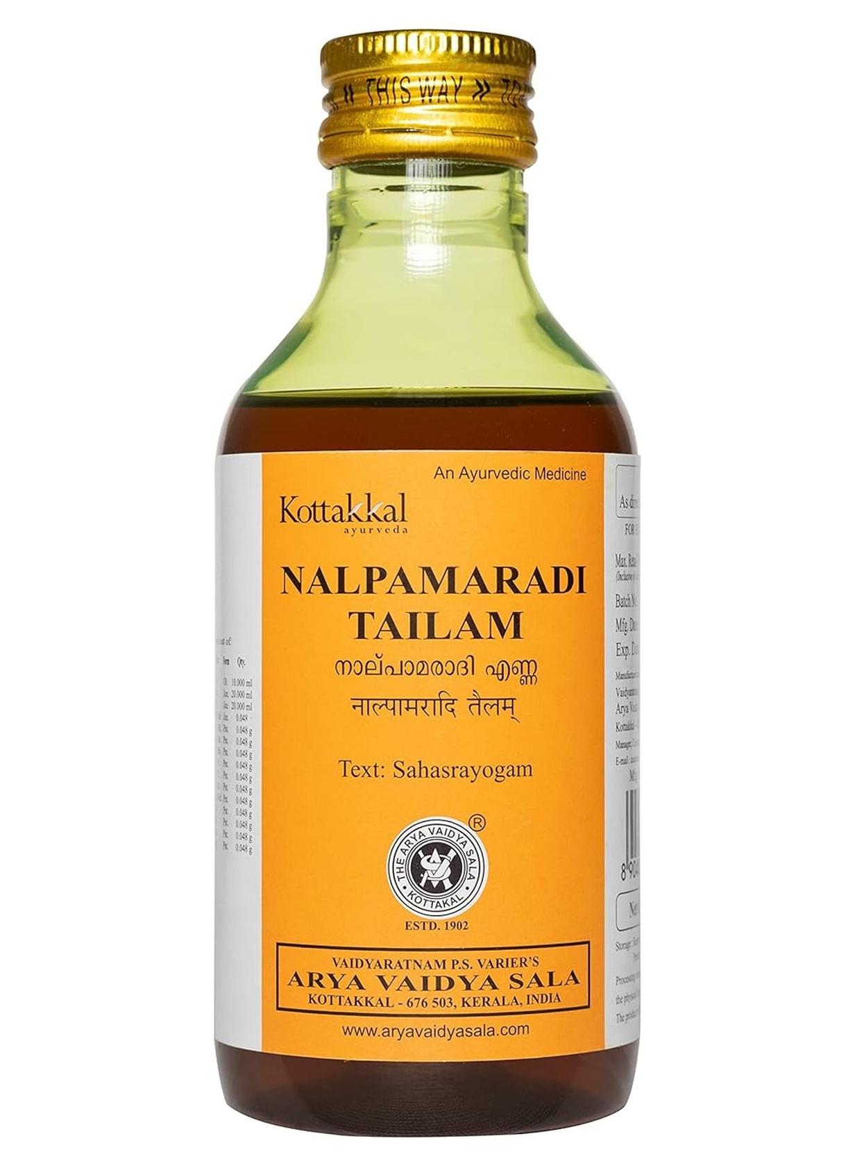 Kottakkal ayurveda Nalpamaradi Tailam - Oil, 200 Ml, For Hair & Skin (Pack Of 1)