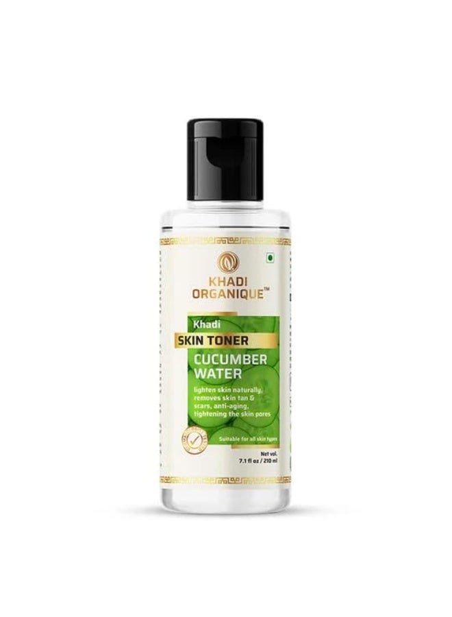 Cucumber Water Skin Toner – Refreshing & Hydrating Formula with Natural Cucumber Extract, Balances pH, Tightens Pores, and Revitalizes Skin – Suitable for All Skin Types (210ml)