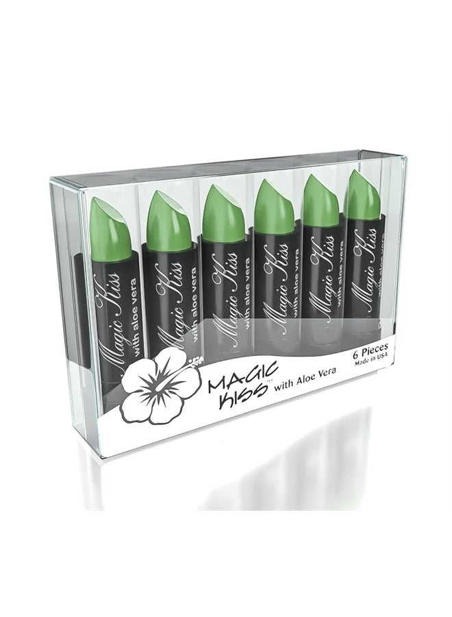 Pack of 6 Magic Kiss Color Changing Matte Lipstick set, Waterproof Long Lasting Nutritious Lips Moisturizer Magic Temperature Color Change Lip Balm with Aloe Vera PH Lipstick Beauty Cosmetics Makeup M