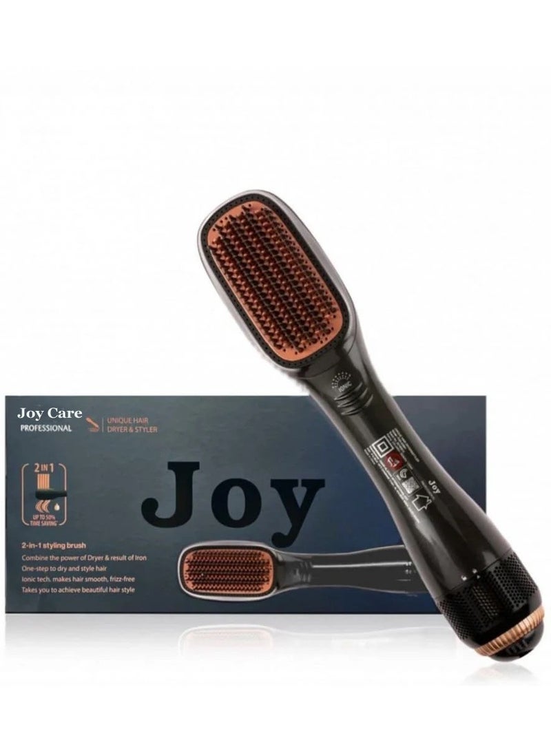 Joy Care 2-in-1 Ceramic Ionic Hair Dryer and Styler – Powerful Blow Drying & Styling, Multiple Heat Settings, Ceramic Technology for Frizz-Free, Shiny Hair, Fast Drying, Salon-Quality Results at Home