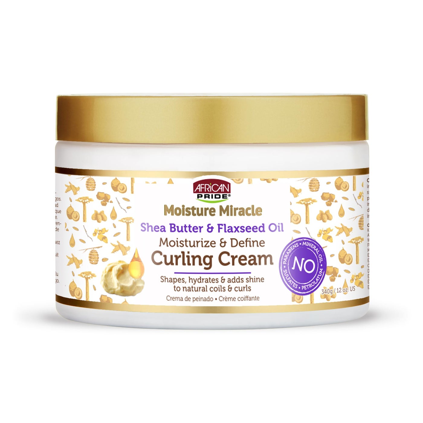 African Pride Moisture Miracle Curling Cream, 15 Oz (3 Pack)