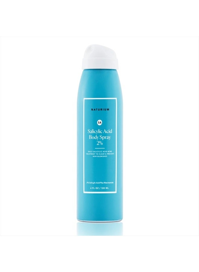 Salicylic Acid Body Spray 2%, Blemish-fighting & Pore Treatment, with Niacinamide plus Encapsulated Salicylic Acid, 4 oz