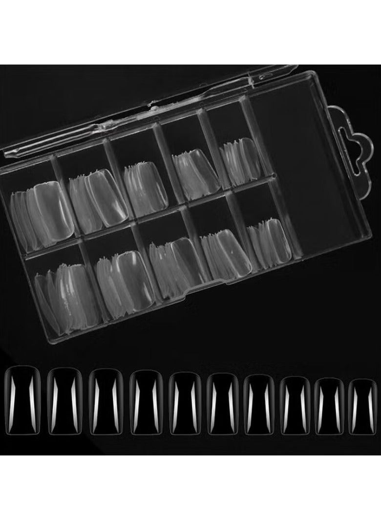 100 Piece False Nails Tips Transparent