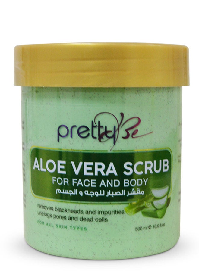 Aloe Vera Scrub for Face and Body for All Skin Types 500ml