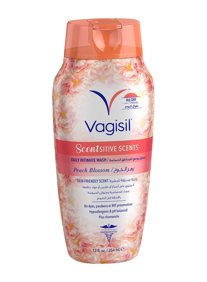 Peach Blossom Daily Intimate Wash (240 ml) – Gentle Feminine Cleanser for pH Balance & Freshness, Peach Blossom Scent, Hypoallergenic