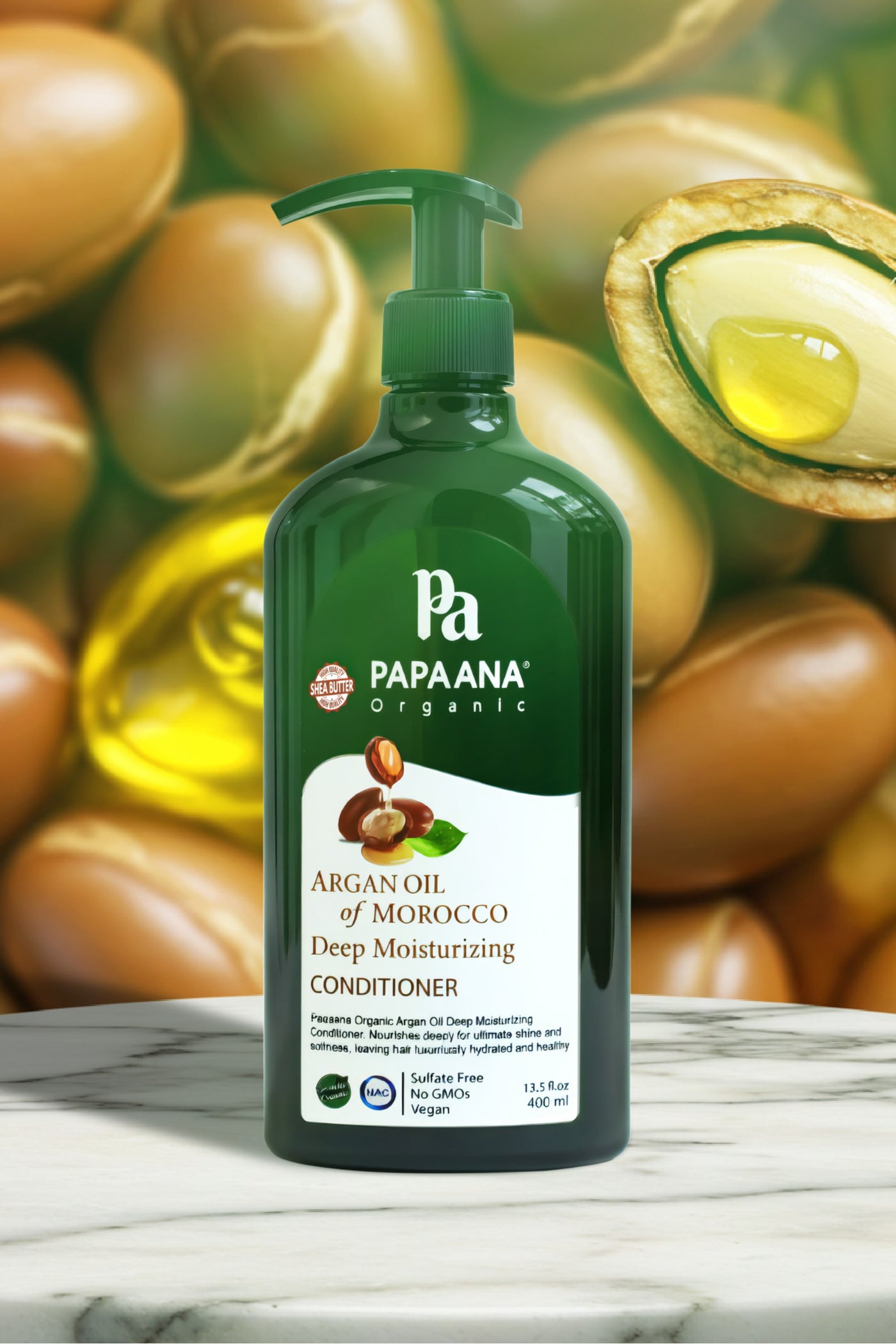 Argan Oil of Morocco Deep Moisturizing Conditioner with Shea Butter – 400ml, Restores & Hydrates Dry, Damaged Hair