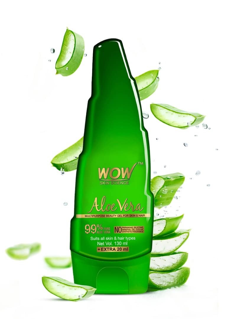 Skin Science 99% Pure Aloe Vera Gel for Face, Skin & Hair - 150ml | Ultimate Gel For Glowing Skin | For Both Men and Women