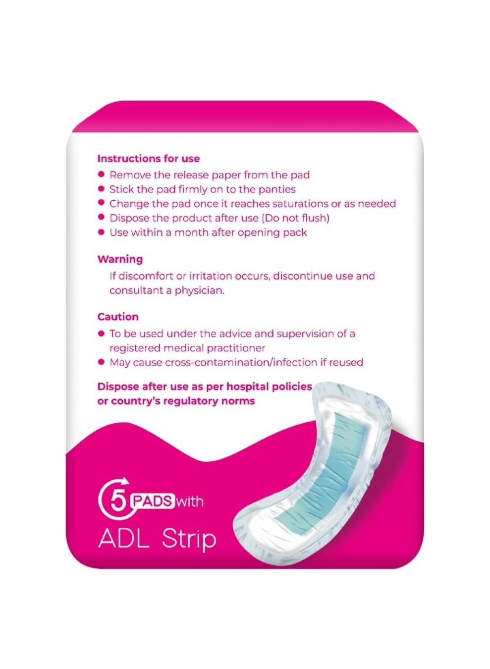 Colleen premium Breathable maternity 340x165mm 5 pad pack - image 3