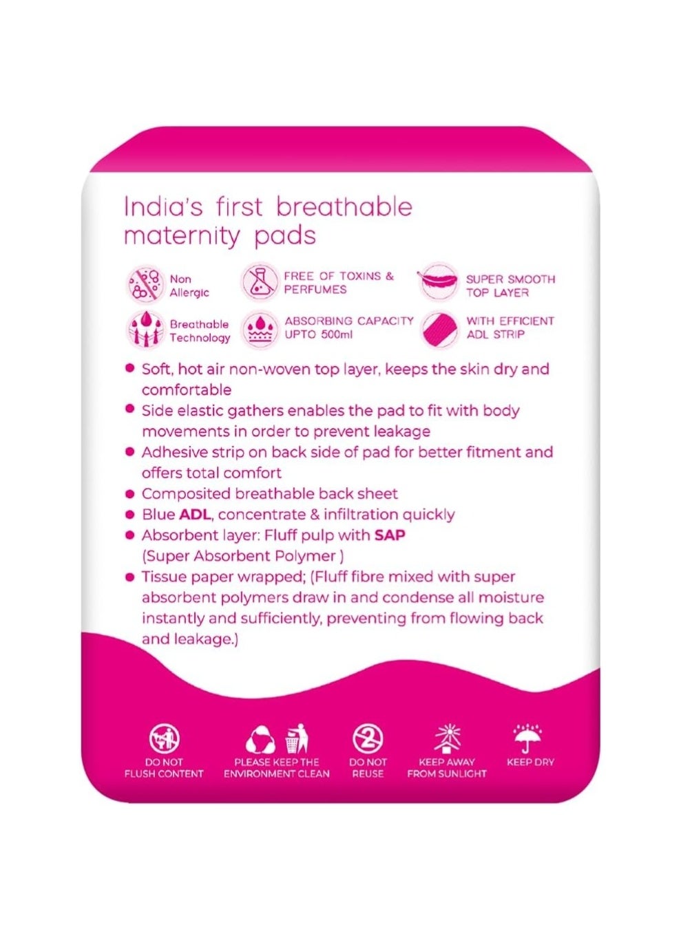 Colleen premium Breathable maternity 340x165mm 5 pad pack - image 4