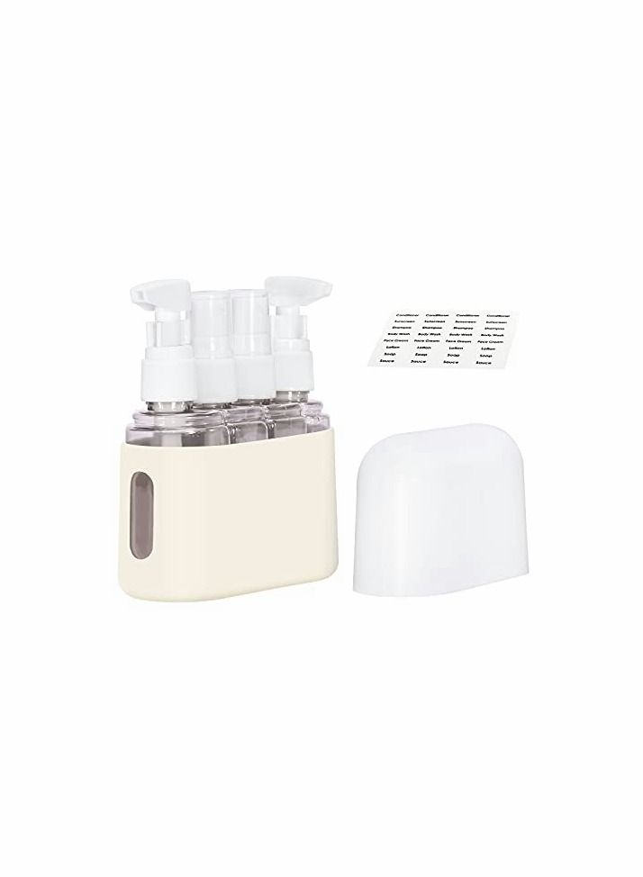 Travel Bottles, Leak Proof Containers For Toiletries TSA Approved Airplane Accessories Kits For Liquid Travel Size Accessories and Shampoo Conditioner Bottles (4 Pack)