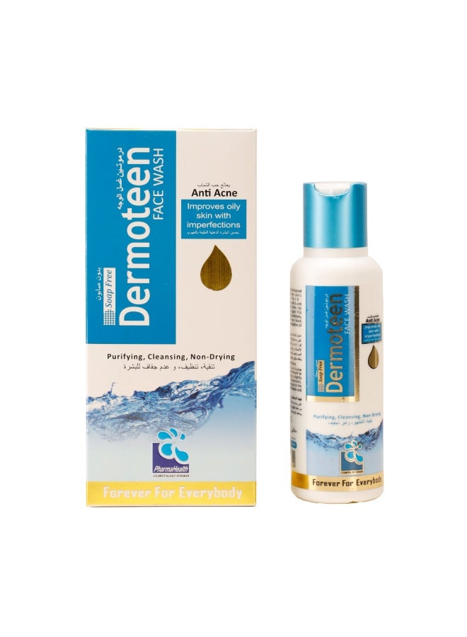 Dermoteen Anti-Acne Face Wash 100ml | Gentle Cleansing Gel for Sensitive & Oily Skin