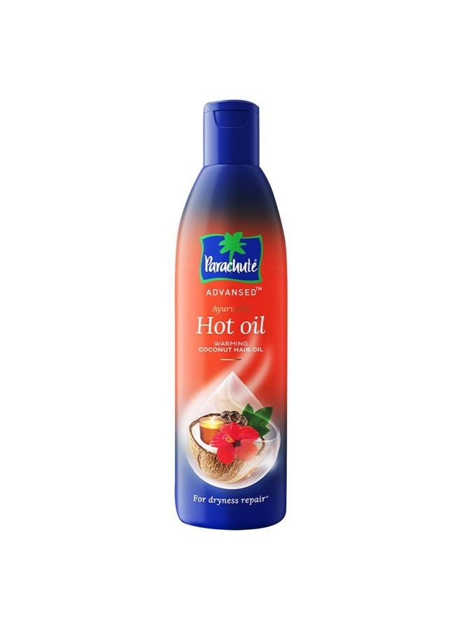 Ayurvedic Hot Oil| Warming Coconut Hair Oil with 5 Ayurvedic Ingredients| Fights Frizzy & Dry Hair | Nourishes & Promotes Hair Growth | Anti-Dandruff|10.1 fl.oz.