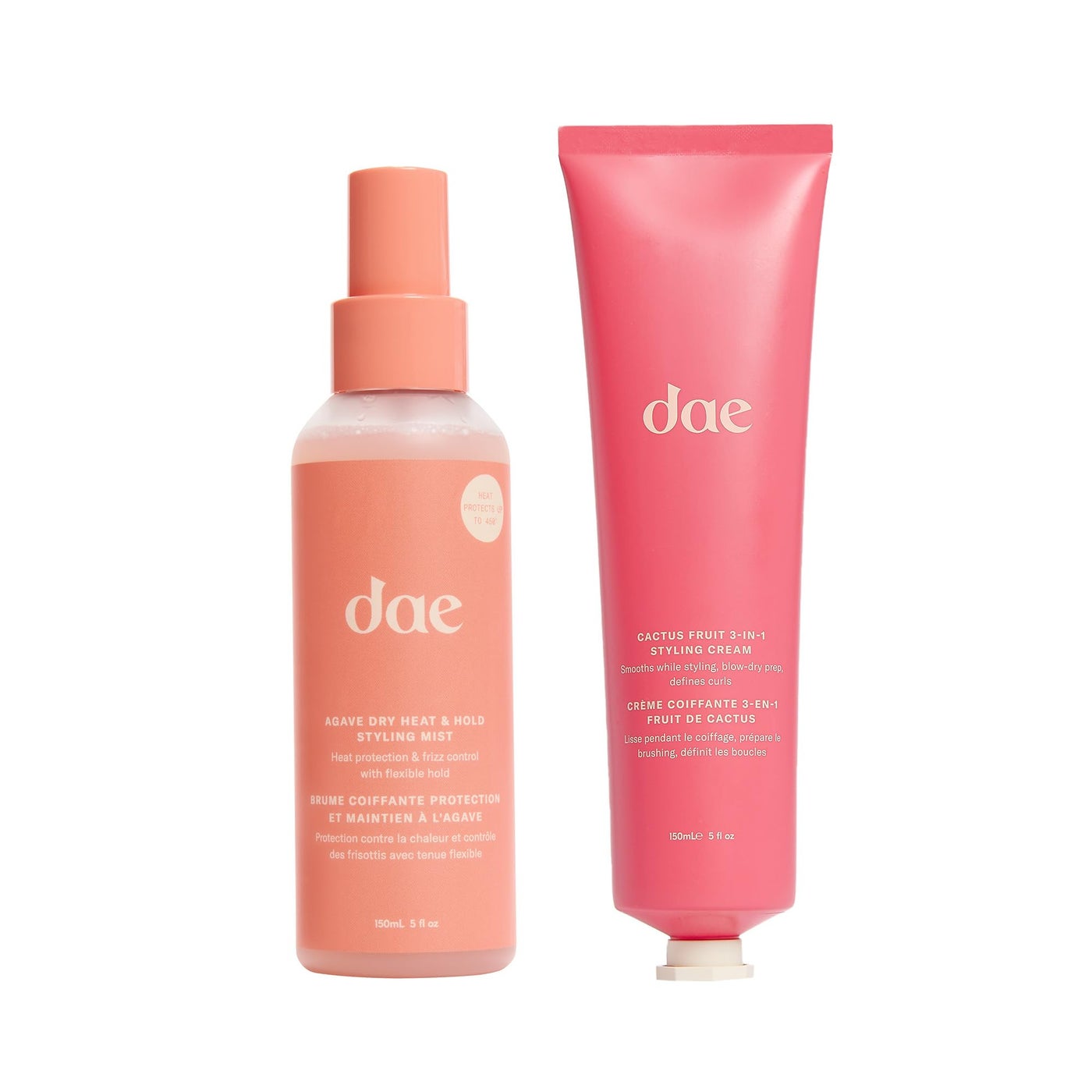 DAE Agave Dry Heat & Hold Styling Mist & Cactus Fruit 3-1 Styling Cream