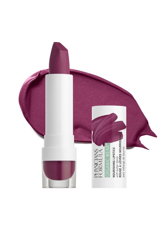 Organic Wear All Natural Lipstick Sugar Plum Nourishing Dermatologist Approved Gluten Free