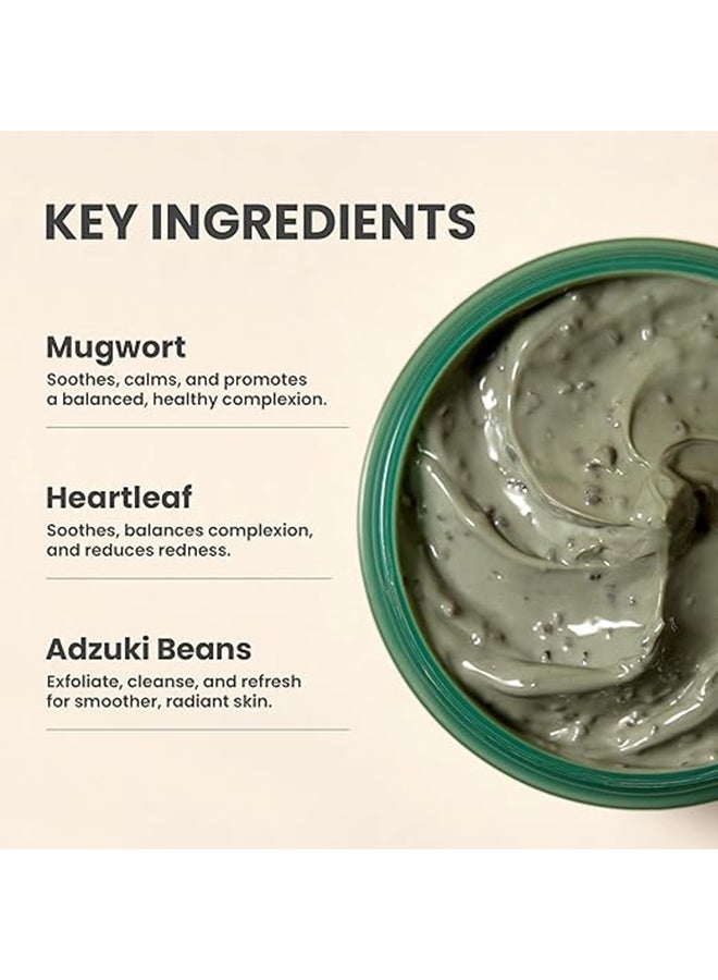 Mugwort Pore Clarifying Wash Off Mask for Acne, Pores, Oily Skin, Uneven Texture All Skin Types 100ml - image 4