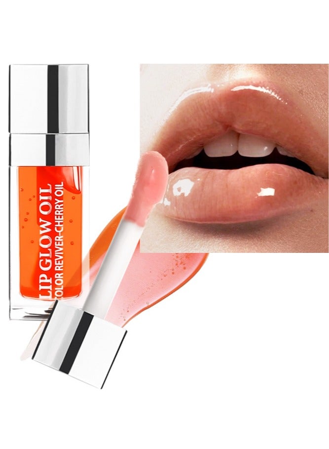 Lip Glow Oil, 2 In 1 Double Effect Lip Glow Oil, Keeps Your Lips Moisturized, Locks In Moisture And Maintains a Lasting Charm,Simple To Operate and Save Your Time #004
