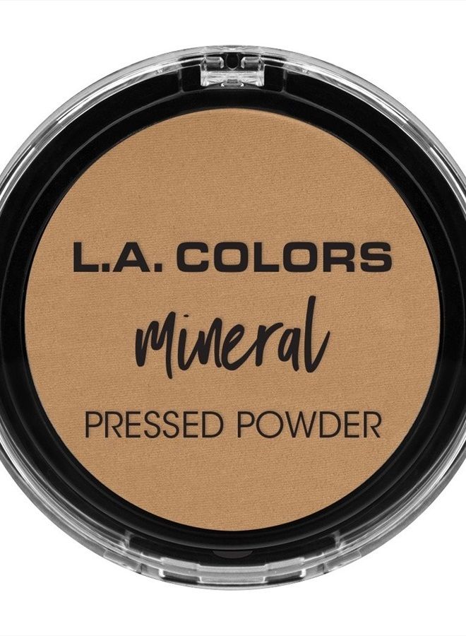 Mineral Pressed Powder, Warm Caramel, 1 Ounce