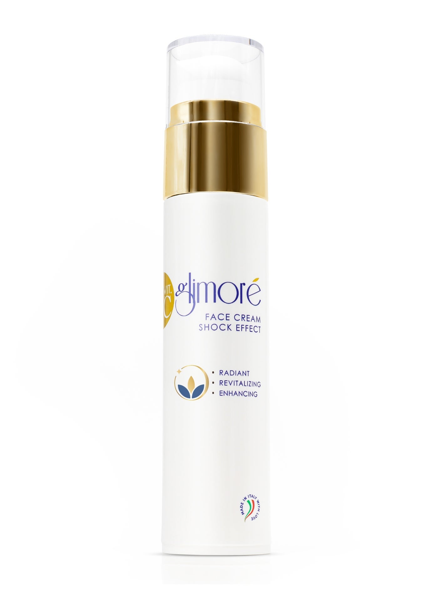 Glimore Shock Effect Face Cream 50 ml – Instant Wrinkle-Smoothing & Firming Primer – Rose Water + Hyaluronic Acid + Sweet Almond & Rose-Hip Oils – Pre-Makeup Flash Treatment – All Skin Types