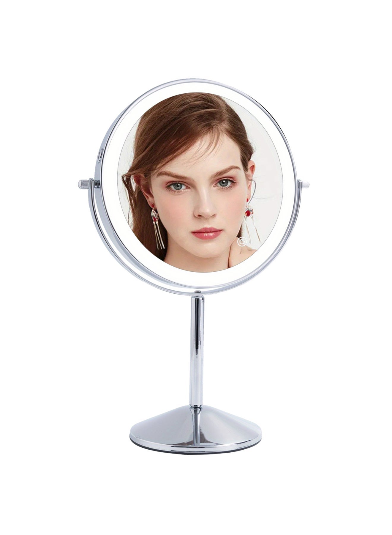 Magnifying Mirror With Light  Double Sided  Rechargeable Lighted Makeup Mirror 3 Color Setting Makeup Vanity Mirror With 54 LEDs