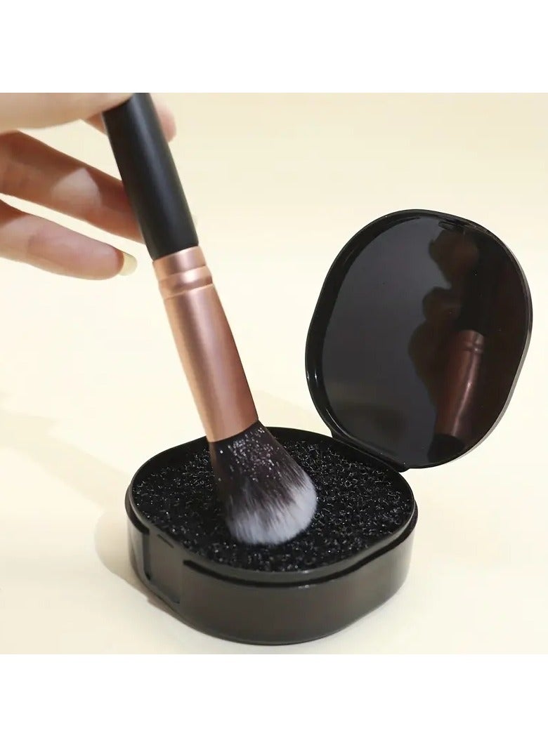 Color Removal Cleanser Sponge Dry Makeup Brush Cleaner Elilminating Drying Time Switch Eyeshadow Colored Immmediately Shadow Switch Brush Cleaner Clean Without Water or Soap - Black