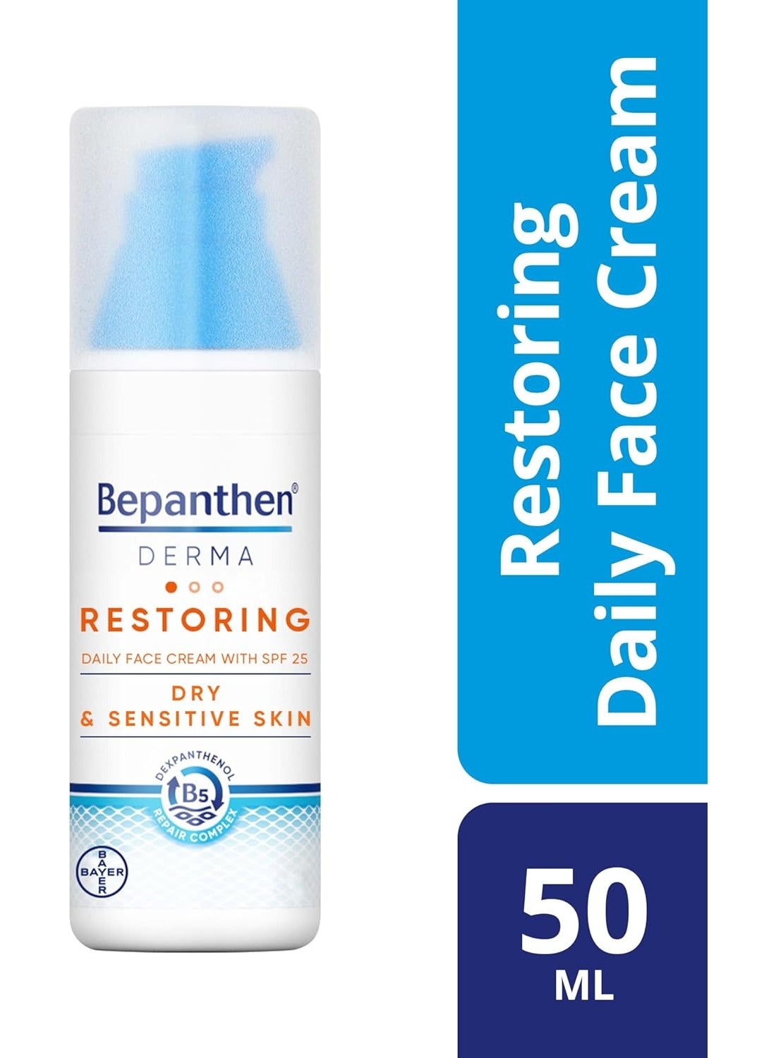 DERMA Restoring Daily Face Cream with SPF 25 50ml With Pump