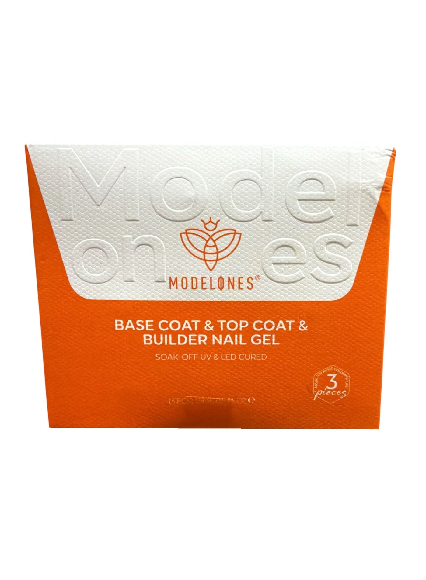 Builder Nail Gel with Gel Top Coat, 3Pcs Clear Builder Nail Kit for Thickening Apex Building Extension Rhinestone Gel Tips Glue, U/V LED Lamp Cured for Home DIY Salon Girls