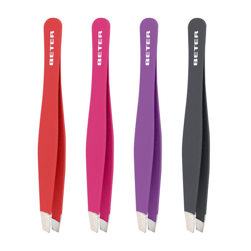 Soft touch slanted-tip tweezers (7,2 cm) - image 2