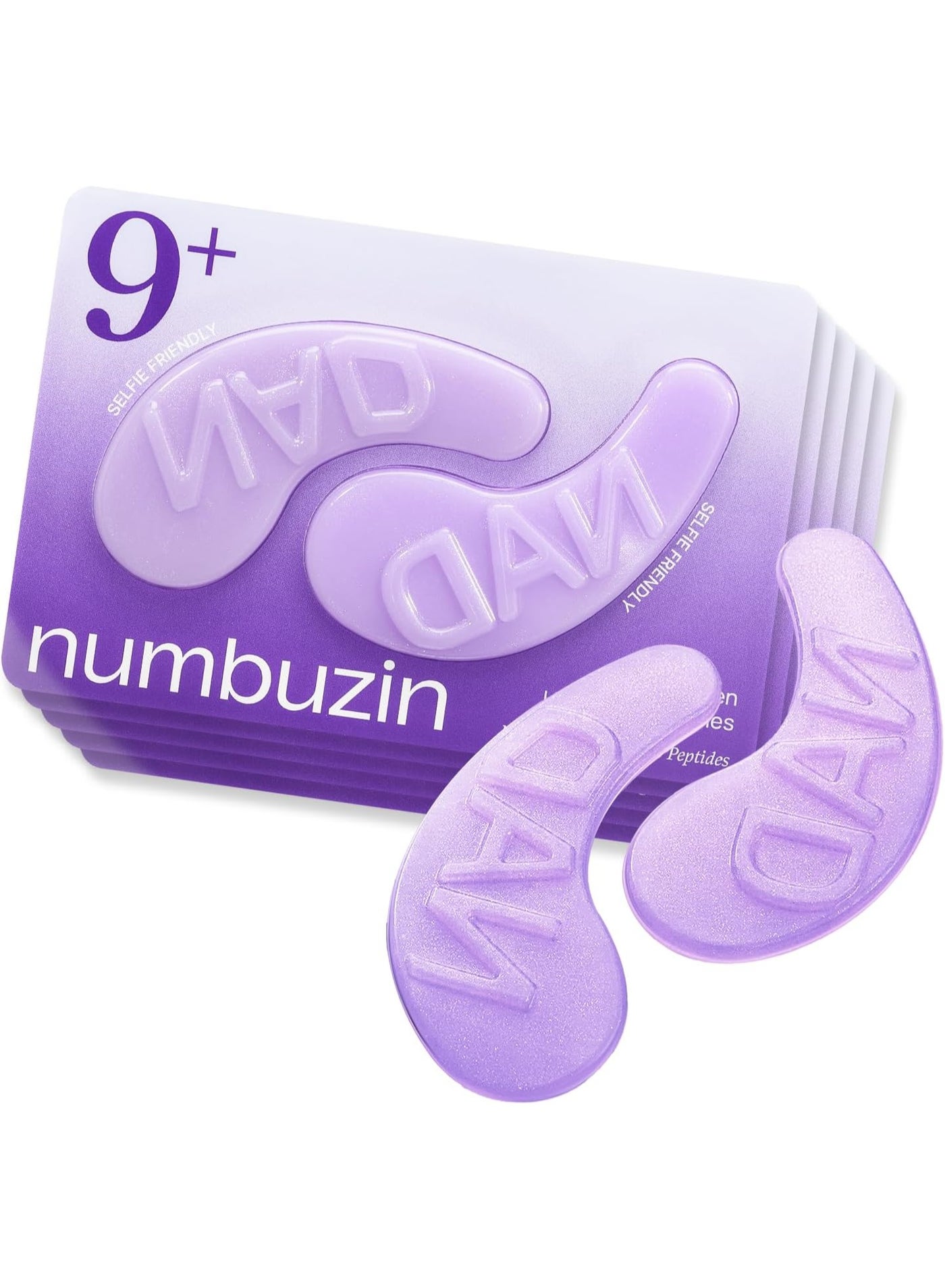 numbuzin No.9 Eye Patches | NAD+ Collagen Under Eye Patches | Dark Circles, Puffiness, Wrinkles & Eyebags | Peptides, Caffeine, Niacinamide | Cooling Eye Mask | 5 Pairs (10 Patches)