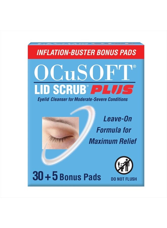 Lid Scrub Plus 35 Count Inflation Buster with 5 Extra Pads