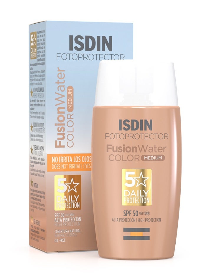 Fusion Water Color Medium +50SPF 50 ML Ultralight Tinted Sunscreen