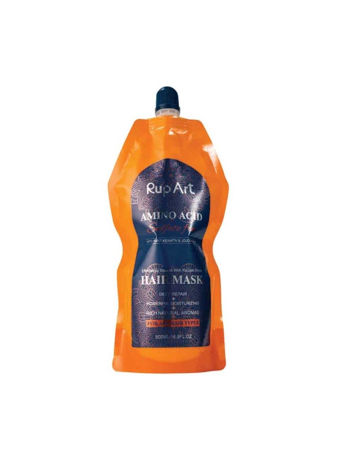 Rup Art Intensive Hair Mask Is Designed For Deep Repair Restoring Elasticity And Luster While Transforming Even The Most Damaged Locks Enriched With Jojoba Oil Amino Acids And Pure Keratin Enjoy A Professional Spa Treatment At Home Sulfatefree Long Lasting Fragrance 500 ml