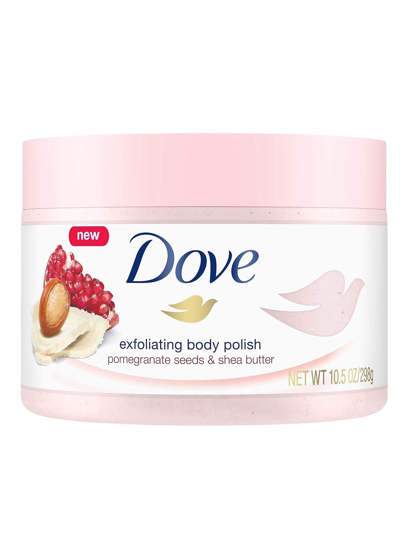 Dove Exfoliating Body Polish Scrub With Pomegranate Seeds And Shea Butter 225 Ml