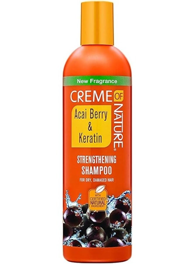 Acai Berry & Keratin Formula Strengthening Shampoofor Dry Damaged Hair 354ml