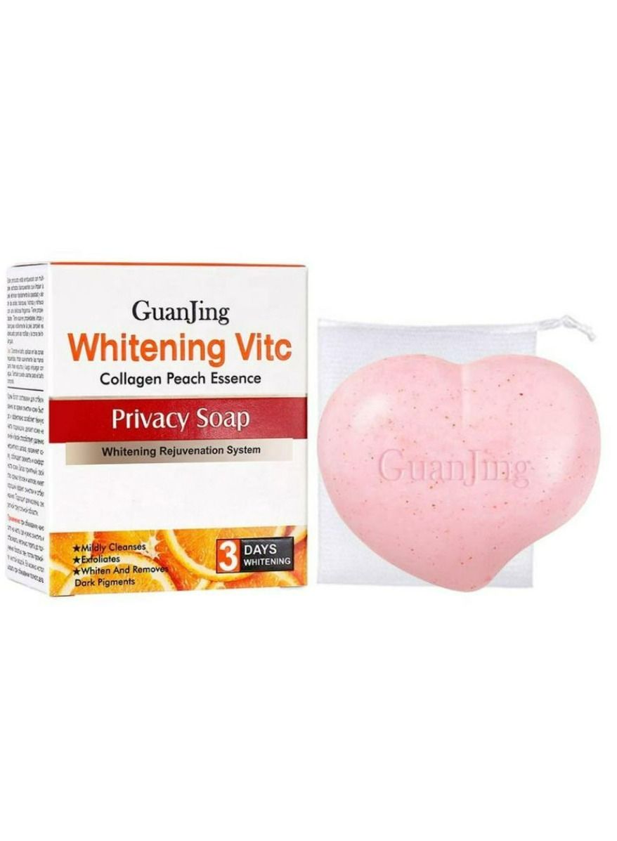Vitamin C Collagen Peach Extract Exfoliates Privacy Whitening Soap For Private Care