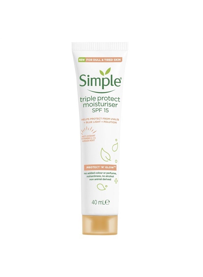 Protect 'N' Glow SPF 30 For Glowing Skin Triple Protection Moisturiser Non-Chalky Vitamin C Face Cream 40 ml