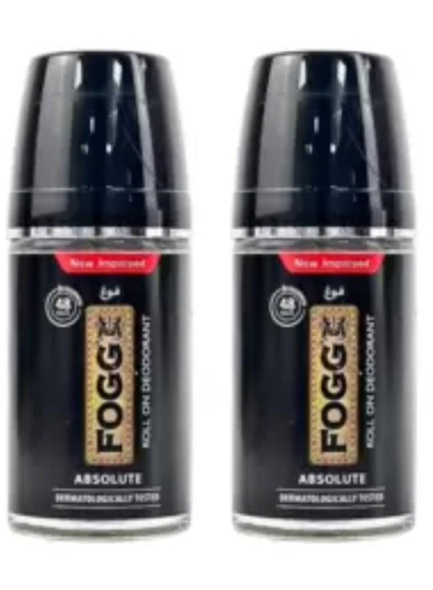 Absolute Roll On Deodorant For Men 50ml 2pcs