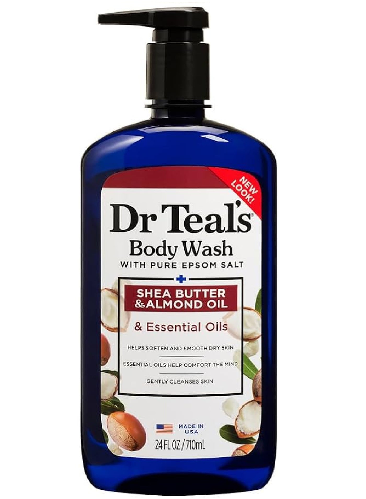 DR.TEALS SHEA BUTTER & ALMOND OIL ESSENTIAL OILS BODY WASH 710ML