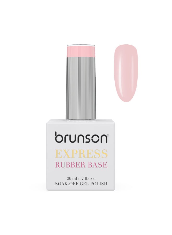 TPO free Rubber Base Gel polish 20ml Soak Off Base Coat for Nail Strengthening Long Lasting Gel Polish Base for Chip Free Shine Brittle Nails UV Rubber base Russian manicure Non Yellowing salon manicure