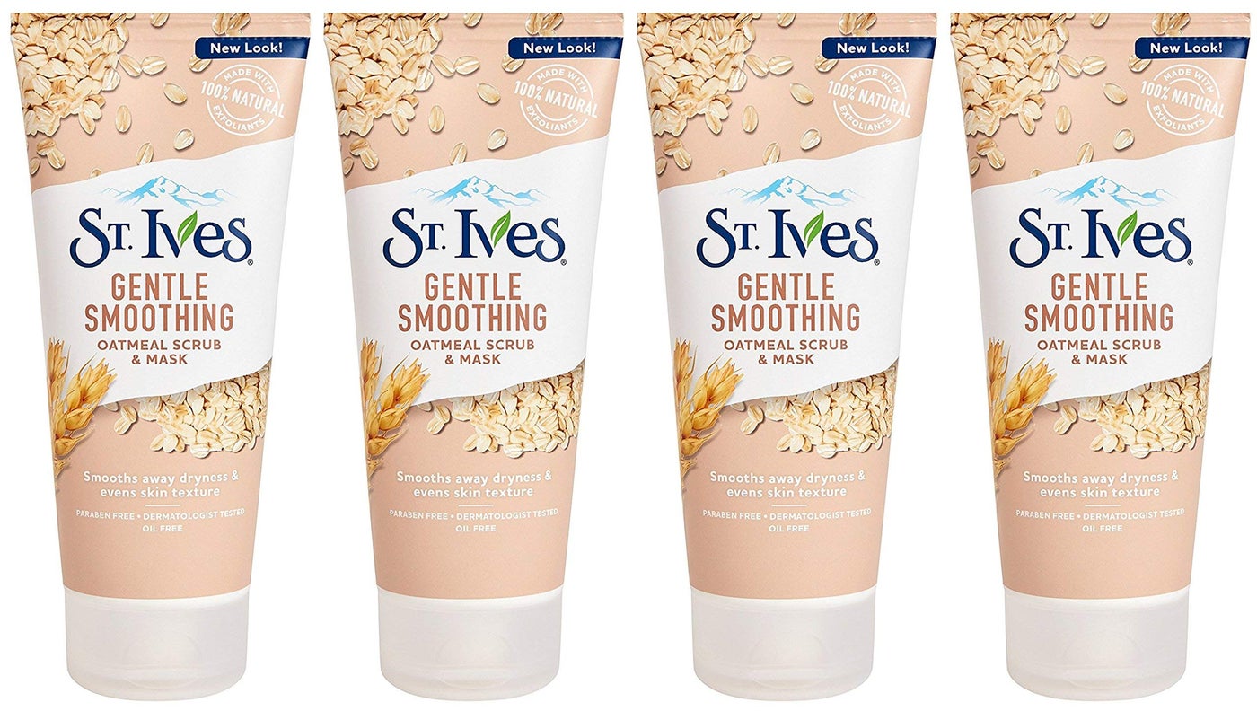 St. Ives Smooth & Nourished Scrub & Mask, Oatmeal 6 oz (Pack of 4)