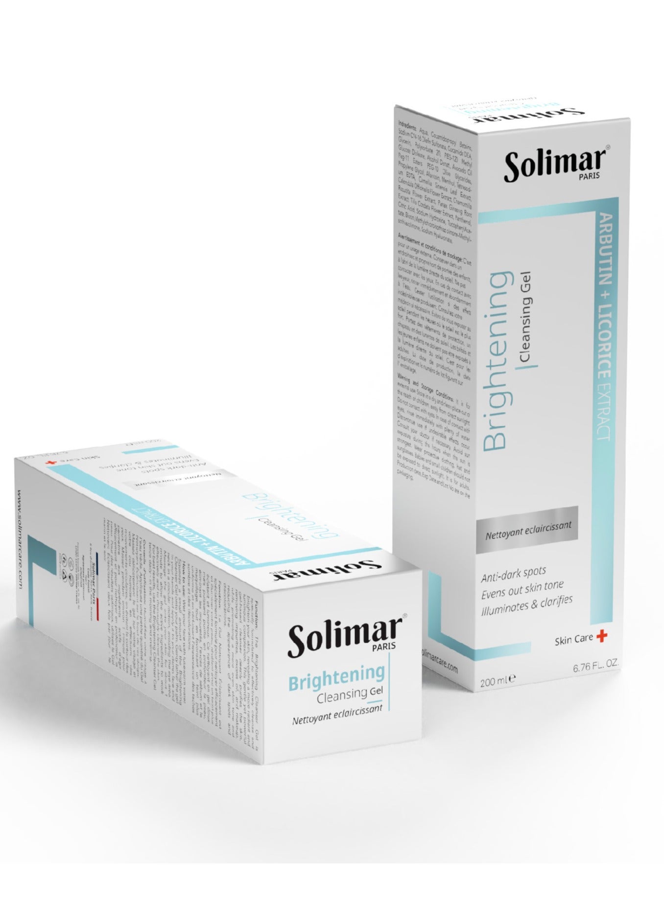 Solimar Paris Brightening Cleansing Gel 200ml – Radiance & Deep Pore Cleanser for clear even skin tone
