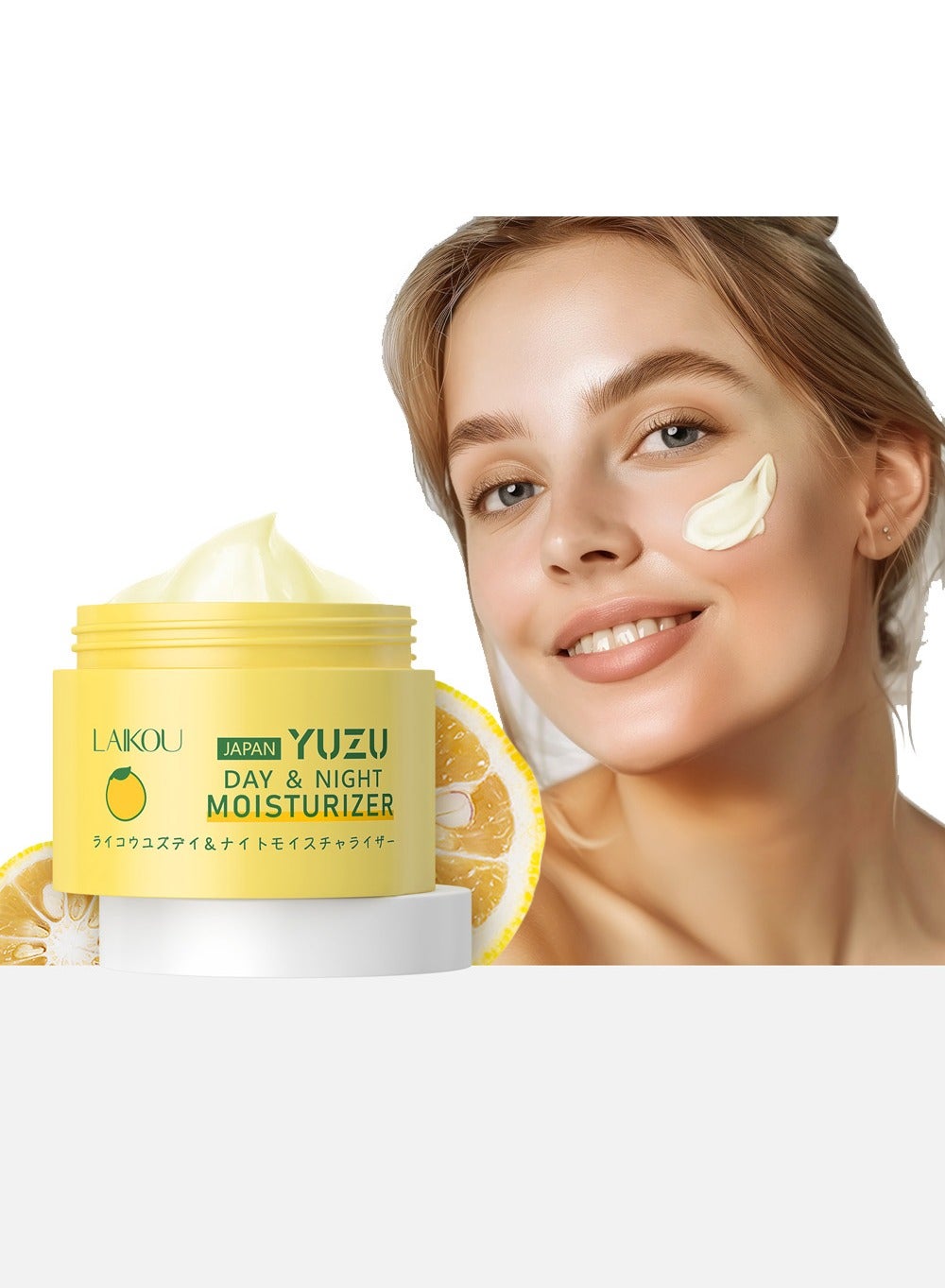 Yuzu Day & Night Face Moisturizer, with Natural Fruit Extract, Intense Hydration, Smoothing & Softening, Radiance Boosting, 25g