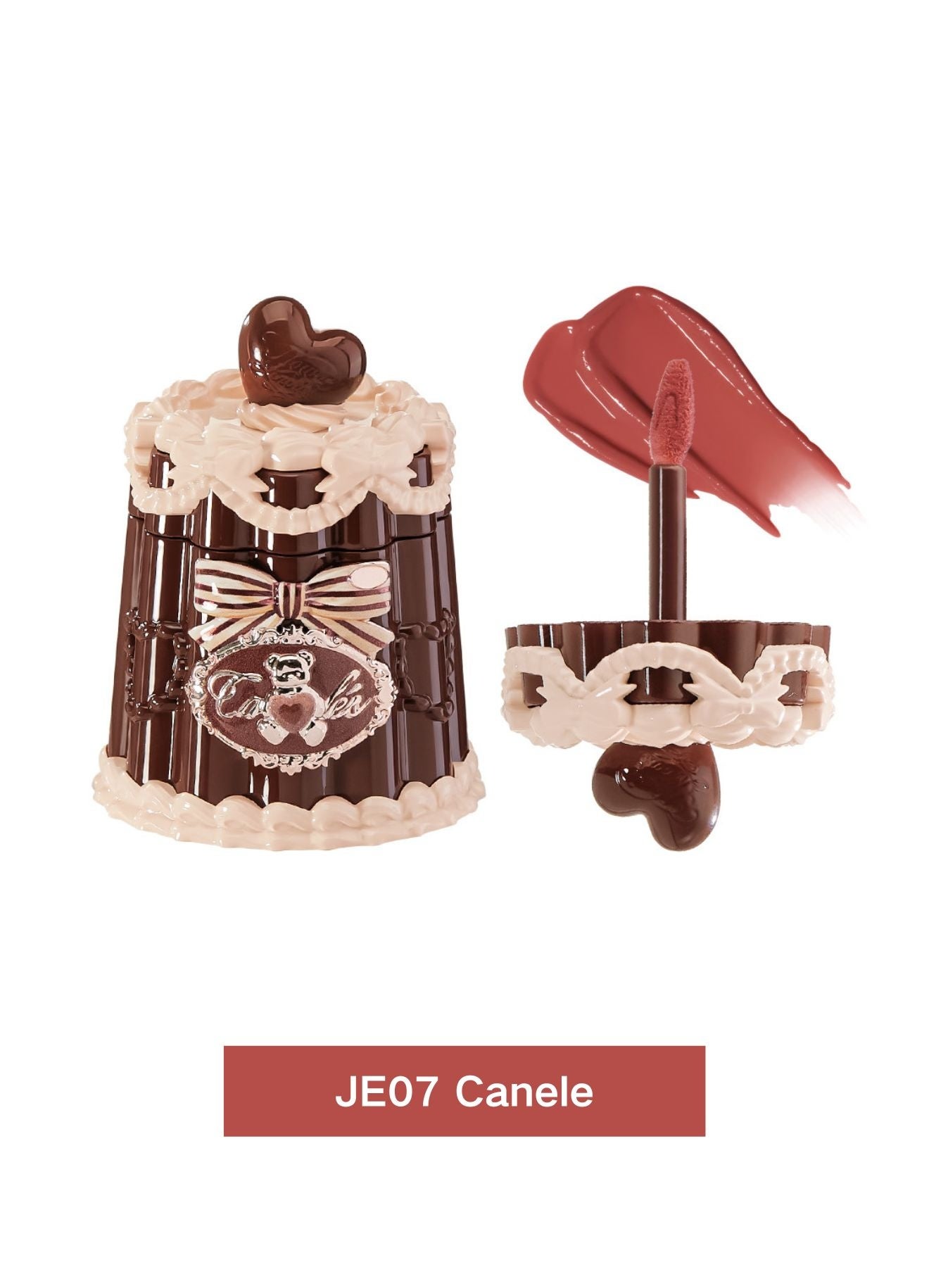 The Sweetie Bear Collection Coating Lip Jelly –JE07 Canelé | Red Tea Latte Gloss