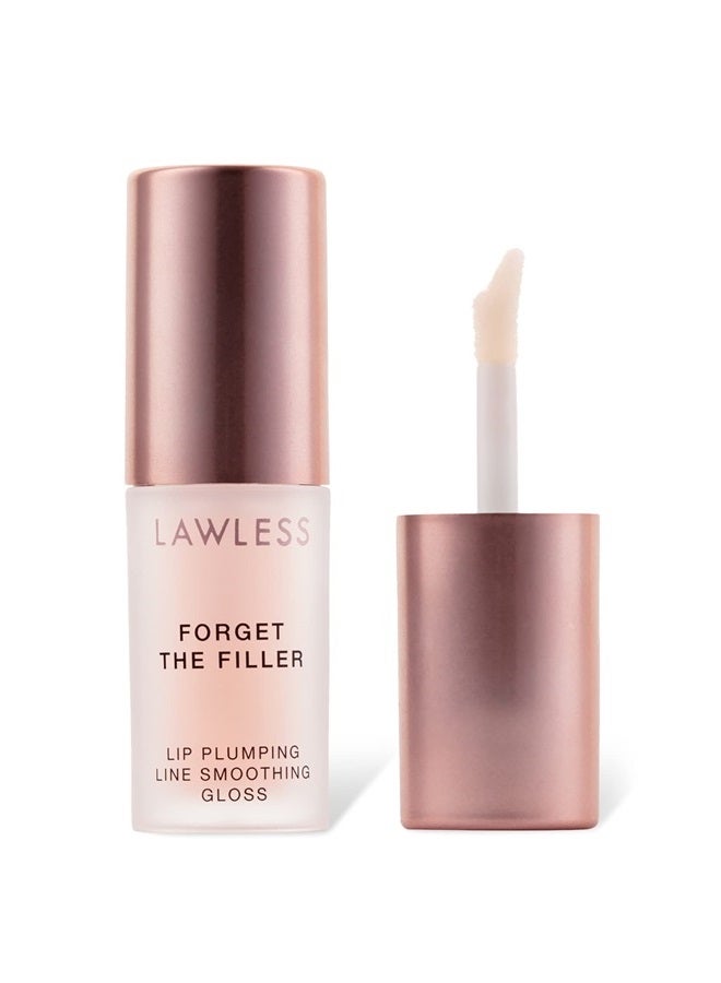Mini Forget The Filler Lip Plumper Line Smoothing Gloss Rosy Outlook