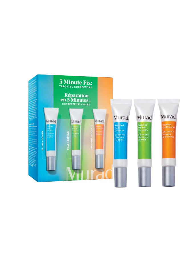 Murad 5 Minute Fix Trio Kit – Target Correction for Aging Eyes, Peptides & Retinol, Treatment Set for Wrinkle & Puffiness Relief 3-Piece Kit