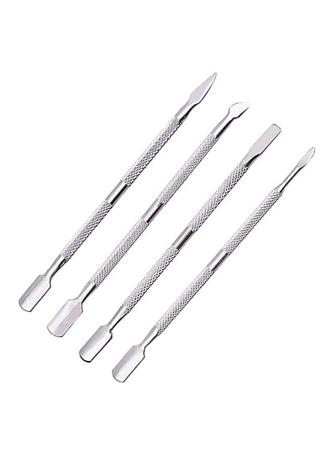 4 Pieces Cuticle Pusher Stainless Steel Cuticle Peeler Scraper Remove Gel Nail Polish