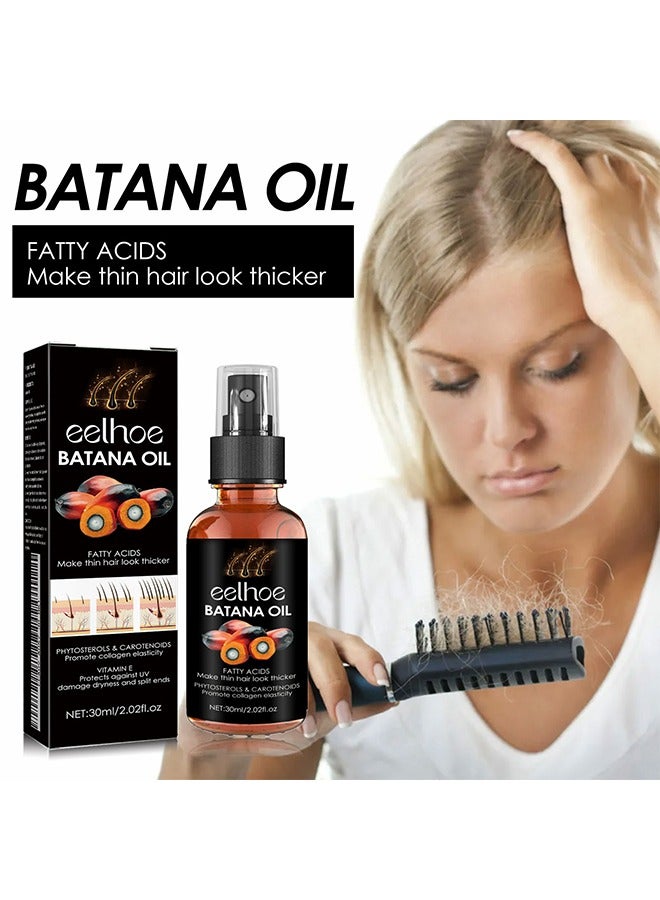 Batana Oil - Batana Oil For Hair Growth  - Batana Oil Organic for Healthy Hair - Repair Damaged Hair, Nourishes Thin Hair Scalp Skin and Loss Hair Growth Fir for All Hair Types - 30 ml