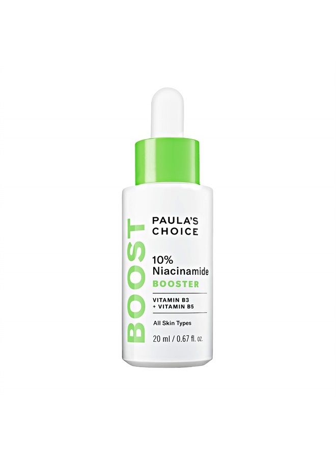 BOOST 10% Niacinamide Booster, Vitamin B3, Vitamin C & Licorice Extract Serum, Pore Minimizer, 0.67 Ounce