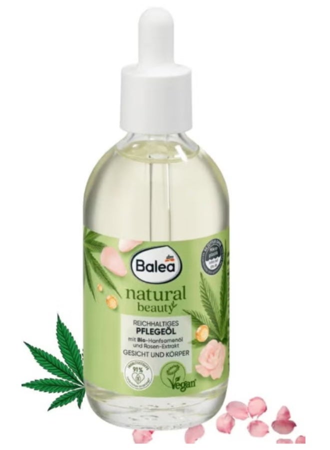 Balea Natural Beauty Organic Oil for Face and Body, 100 ml