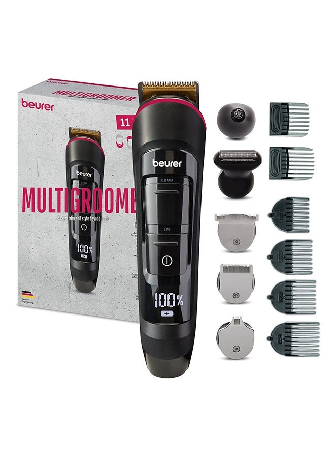 MN9X Multi-Groomer | All-in-One for Precision Beard, Hair & Body Trimmer for Men | 11 High Quality Attachments | Cordless Use | Waterproof | 3 Years Warranty